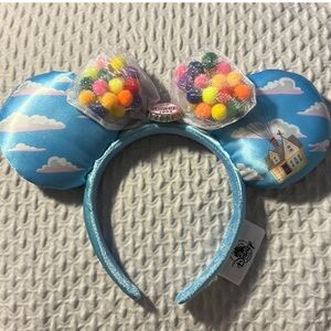Disney Parks New Gift Rare Minnie Ears UP Grape Soda Cap Balloons Headband